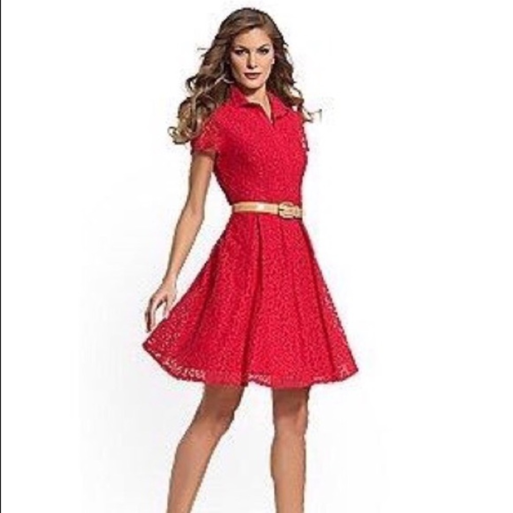 NY&Co Fit and flare lace dress